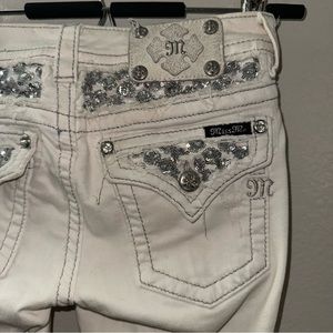 Miss me white jeans
